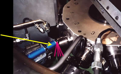 Tool monitoring transfer line
